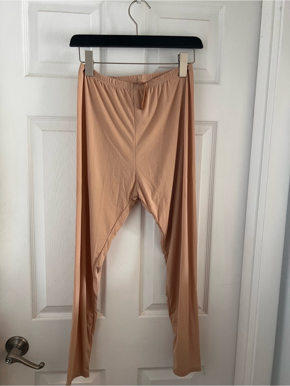 NWT Nude Beige Stretch Leggings XL